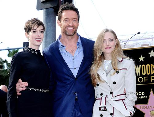 Anne Hathaway attends the Hugh Jackman Hollywood Walk Of Fame Ceremony in Hollywood December 13-2012 