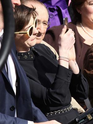 Anne Hathaway attends the Hugh Jackman Hollywood Walk Of Fame Ceremony in Hollywood December 13-2012 