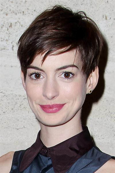 Anne Hathaway A Lunch to Celebrate Launch of 'LES MISERABLES at the Four Seasons Restaurant in NYC