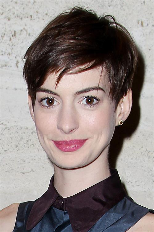 Anne Hathaway A Lunch to Celebrate Launch of 'LES MISERABLES at the Four Seasons Restaurant in NYC