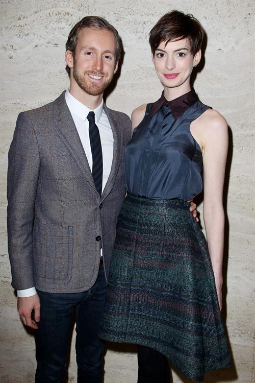 Anne Hathaway A Lunch to Celebrate Launch of 'LES MISERABLES at the Four Seasons Restaurant in NYC
