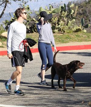 Anne Hathaway out and about in the Hollywood Hills 1/19/13 