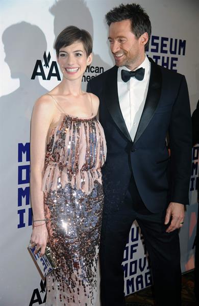 Anne Hathaway Attended the Museum of the Moving Image 27th Annual Black Tie Salute in New York Dec 11, 2012