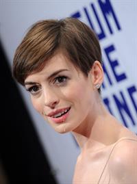 Anne Hathaway Attended the Museum of the Moving Image 27th Annual Black Tie Salute in New York Dec 11, 2012