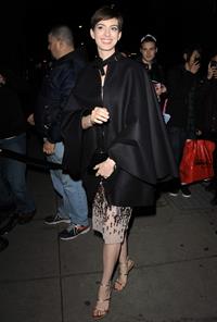 Anne Hathaway Attended the Museum of the Moving Image 27th Annual Black Tie Salute in New York Dec 11, 2012