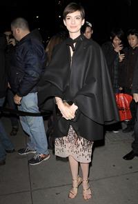 Anne Hathaway Attended the Museum of the Moving Image 27th Annual Black Tie Salute in New York Dec 11, 2012