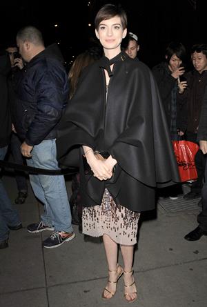 Anne Hathaway Attended the Museum of the Moving Image 27th Annual Black Tie Salute in New York Dec 11, 2012