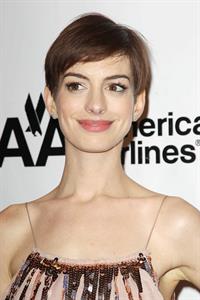 Anne Hathaway Attended the Museum of the Moving Image 27th Annual Black Tie Salute in New York Dec 11, 2012