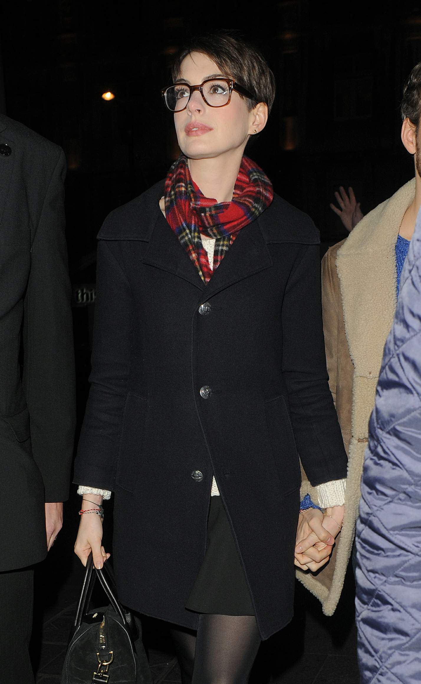 Anne Hathaway leaving her hotel and heading to the Empire Cinema Theatre in London - December 4, 2012