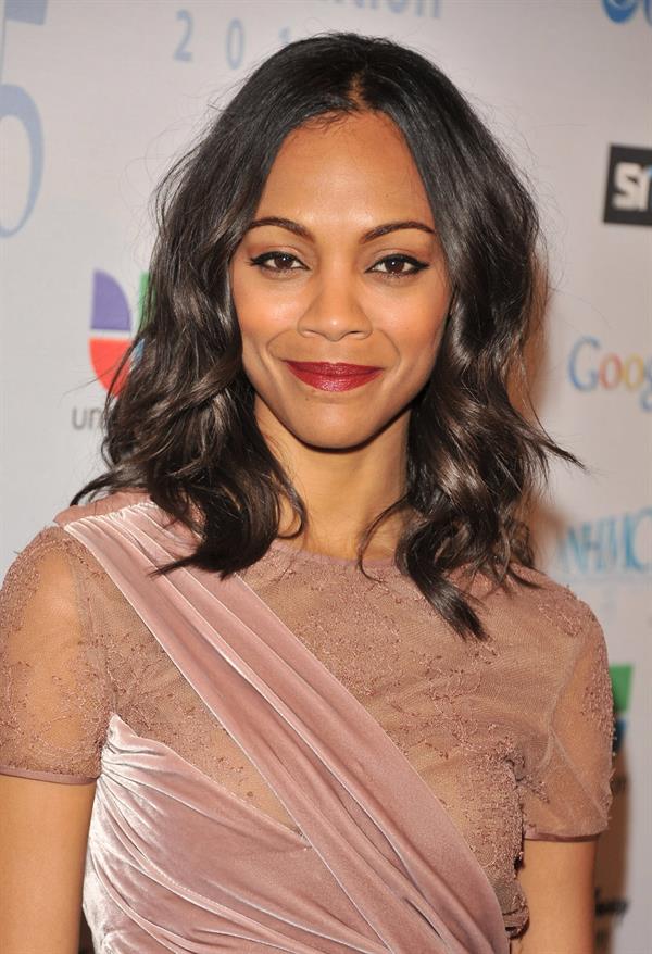 Zoe Saldana  14th Annual NHMC Impact Awards -- Beverly Hills, Feb. 25, 2011 