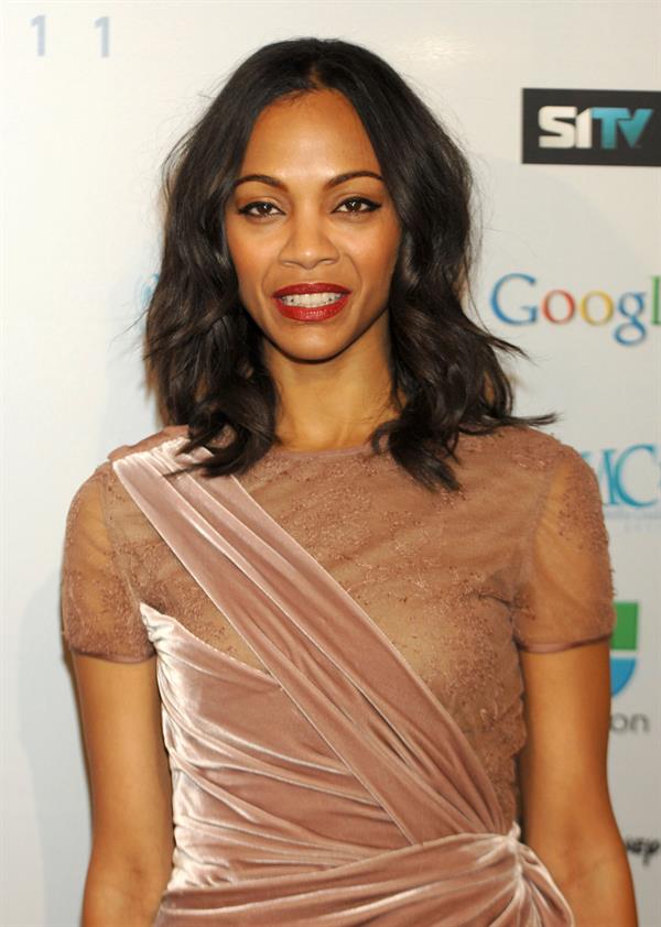 Zoe Saldana  14th Annual NHMC Impact Awards -- Beverly Hills, Feb. 25, 2011 