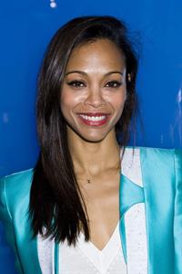 Zoe Saldana Prabal Gurung Fall 2012 Collection show February 11, 2012 in New York City 