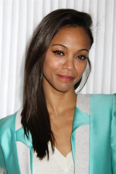 Zoe Saldana Prabal Gurung Fall 2012 Collection show February 11, 2012 in New York City 