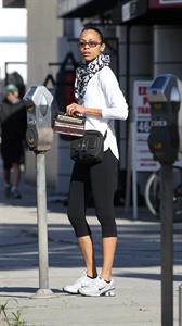 Zoe Saldana out in Beverly Hills, Los Angeles January 3-2012 