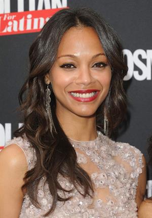 Zoe Saldana attends the Cosmopolitan For Latina's Premiere Issue Party May 9-2012 