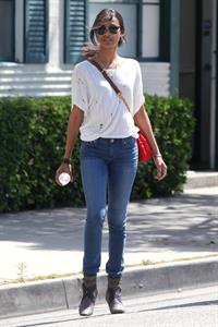Zoe Saldana Stops By a Law Office in Beverly Hills on May 11, 2011 