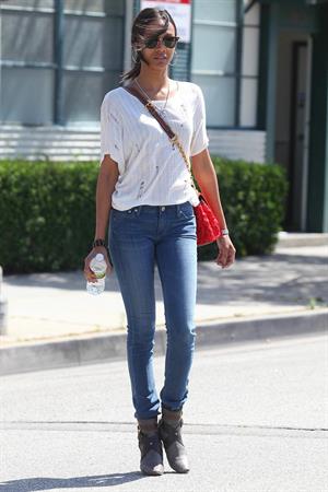 Zoe Saldana Stops By a Law Office in Beverly Hills on May 11, 2011 