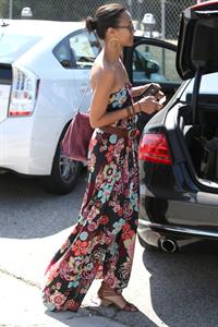 Zoe Saldana runs errands in LA August 5, 2011  