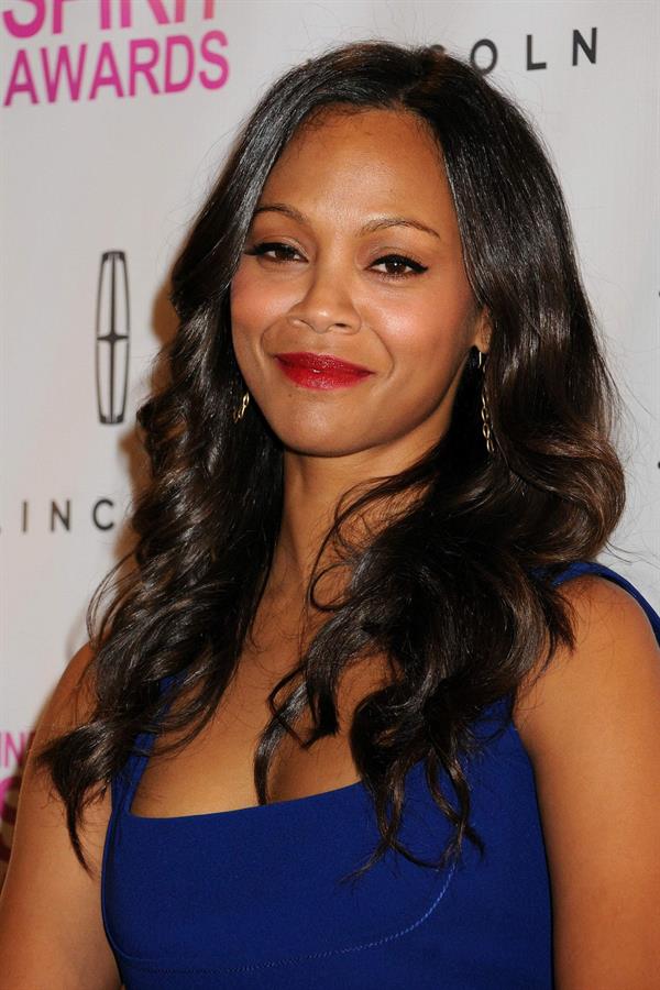 Zoe Saldana 2013 Film Independent Spirit Awards Nominations Press Conference at the W Hollywood on November 27, 2013