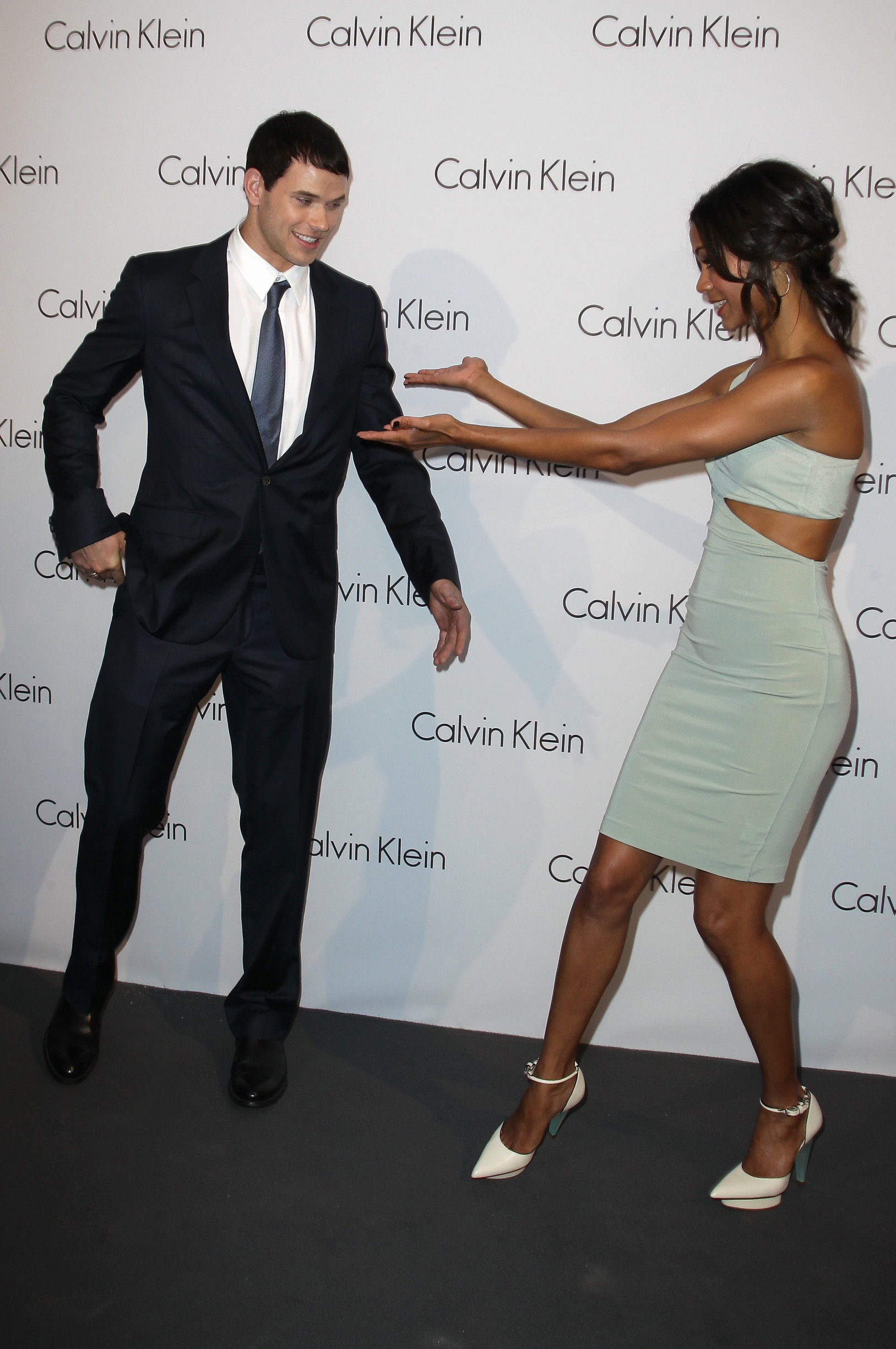 Zoe Saldana at The World Of Calvin Klein - Mercedes Benz Fashion Week Spring/Summer 2011 - July 7, 2010