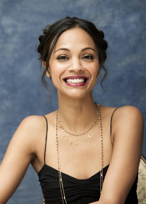 Zoe Saldana at Death At A Funeral press conference at the Four Seasons Hotel 11-04-2010 