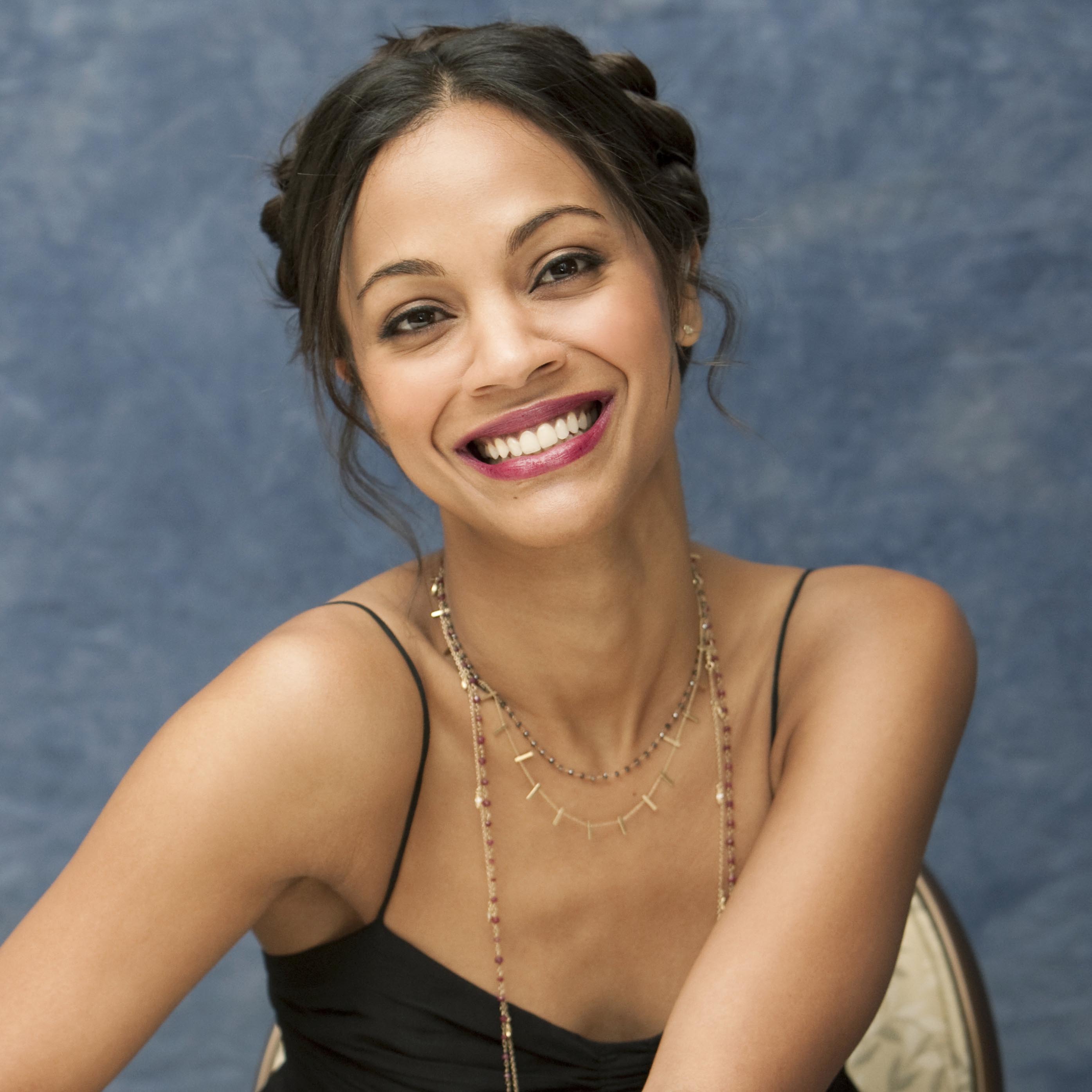 Zoe Saldana at Death At A Funeral press conference at the Four Seasons Hotel 11-04-2010 