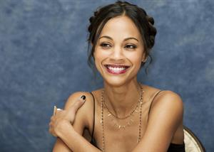 Zoe Saldana at Death At A Funeral press conference at the Four Seasons Hotel 11-04-2010 