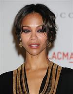 Zoe Saldana at LACMA's Art And Film Gala Honoring Clint Eastwood And John Baldessari in Los Angeles 2011.11.05