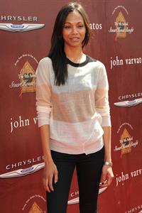 Zoe Saldana - John Varvatos 9th Annual Stuart House Benefit in Los Angeles March 11 2012. 
