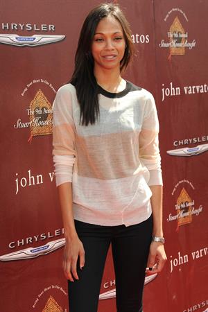 Zoe Saldana - John Varvatos 9th Annual Stuart House Benefit in Los Angeles March 11 2012. 