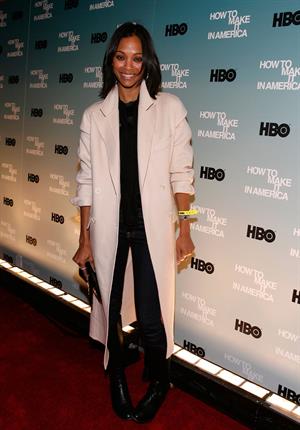 Zoe Saldana ''How To Make It In America'' Screening in NYC February 9, 2010  