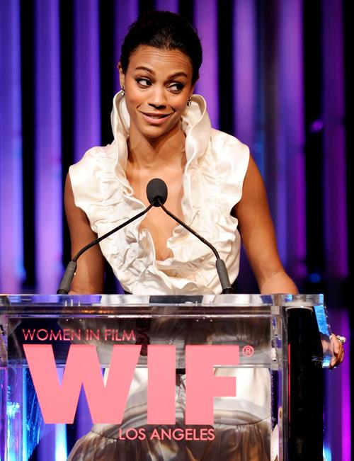 Zoe Saldana - 2010 Women In Film Crystal & Lucy Awards: A New Era - June 1, 2010
