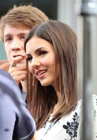 Victoria Justice set of Extra at the Grove in LA 10/26/12