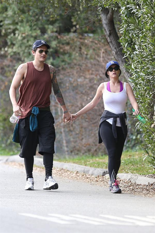 Katy Perry hiking in LA on January 31, 2013