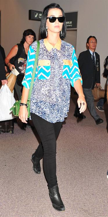 Katy Perry at Narita International airport in Japan 9/24/12 