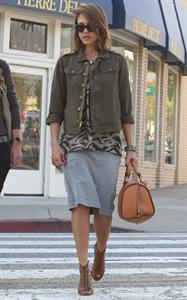 Jessica Alba at Bel Bambini in West Hollywood January 19, 2011 