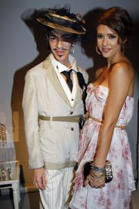 Jessica Alba at Christian Dior show during Paris fashion week 5-7-2010