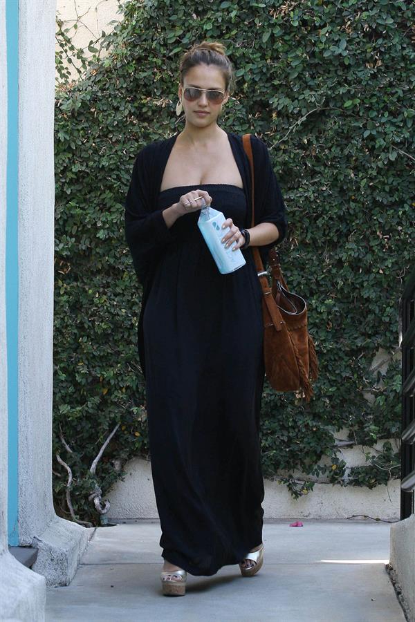 Jessica Alba going to business meeting in Westwood on September 9, 2011