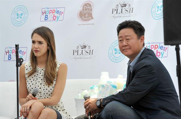 Jessica Alba at the Plush Event Premier Luxury Baby and Toddler show in Los Angeles 2012