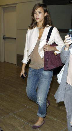 Jessica Alba at LAZ on September 2, 2010