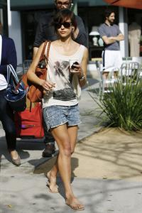 Jessica Alba leaving Caffe Luxxe in Brentwood on March 20, 2010 