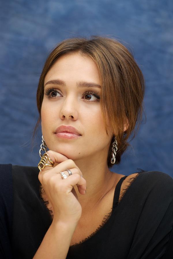 Jessica Alba Machete press conference portraits in Beverly Hills on August 27, 2010
