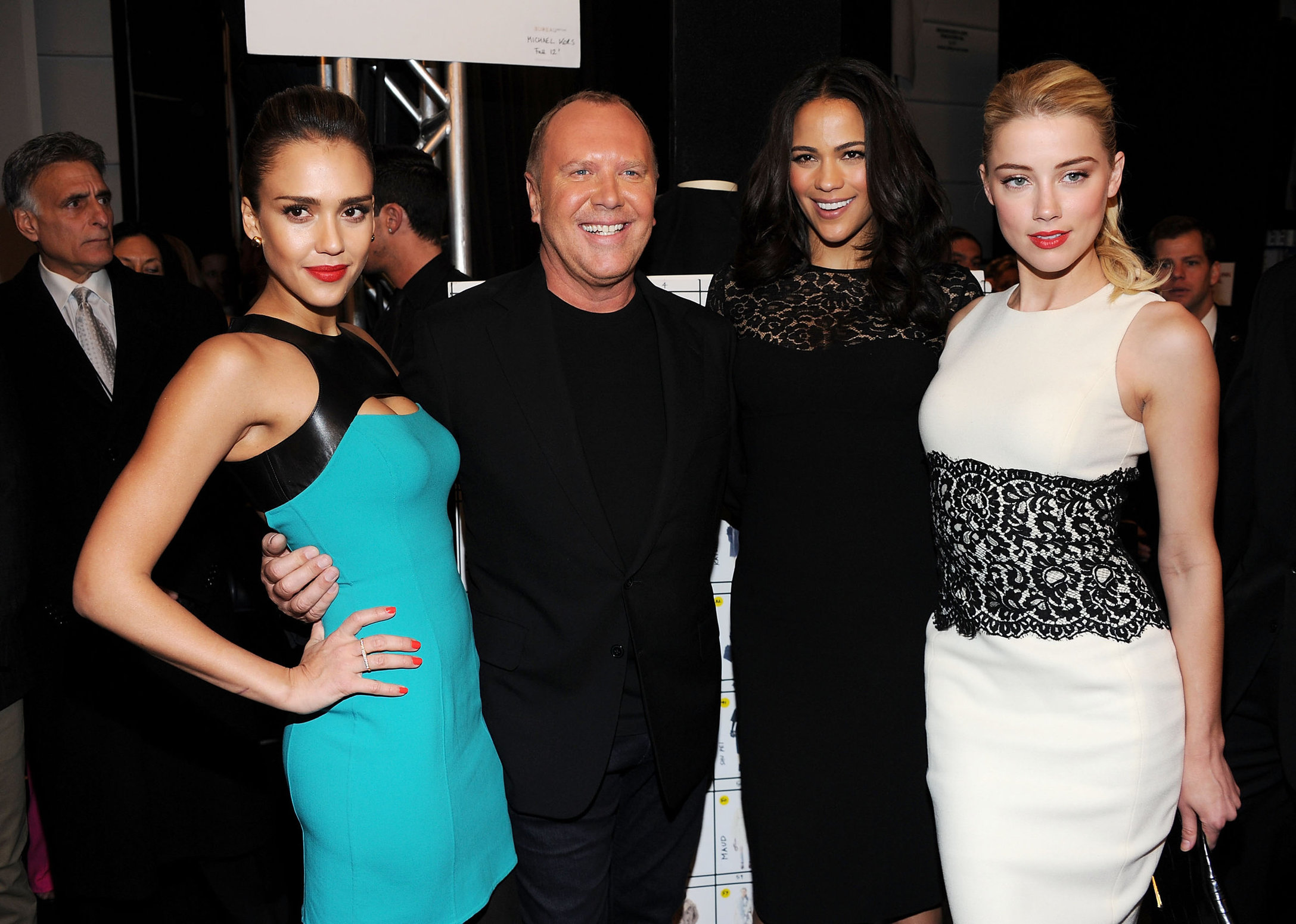 Jessica Alba Michael Kors Fall 2012 fashion show in New York on February 15, 2012 