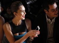 Jessica Alba Michael Kors Fall 2012 fashion show in New York on February 15, 2012 