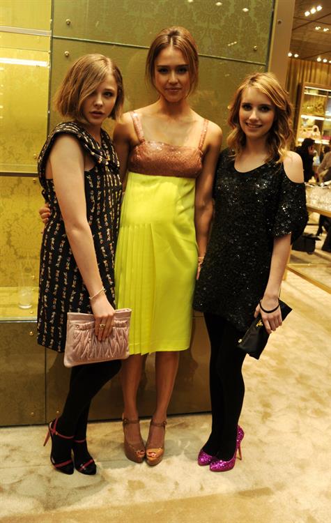 Jessica Alba Miu Miu store launch dinner at Lancaster House on December 3, 2010 in London 