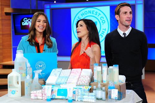 Jessica Alba on the set on Good Day LA on January 25, 2012