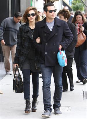 Jessica Alba out for breakfast in Beverly Hills on December 26 