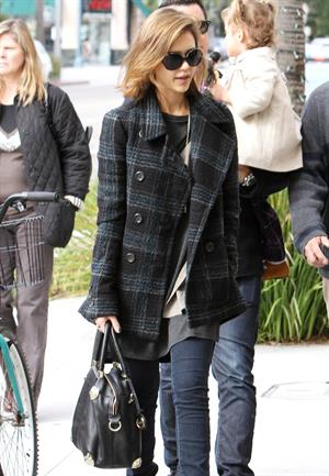 Jessica Alba out for breakfast in Beverly Hills on December 26 