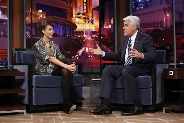 Jessica Alba on the Jay Leno Show February 1, 2010 