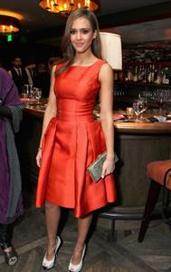 Jessica Alba Cocktails and Conversation at Soho house on February 21, 2012
